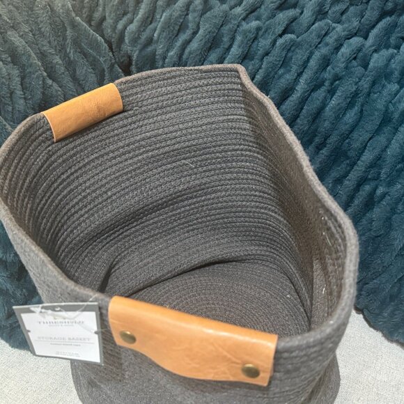 Threshold from Target Storage Basket, Cotton Blend Coiled Rope, Charcoal - Picture 6 of 9